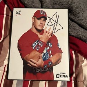 John cena autograph frame